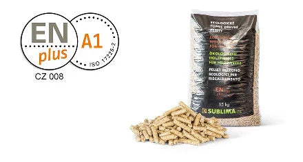 DŘEVĚNÉ PELETY SUBLIMA ENPLUS A1, SMRK, 1TUNA (1005KG)